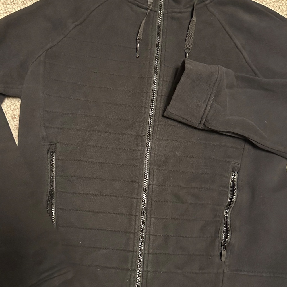 Lululemon Sleek Black Zip-U hoodie - Picture 2 of 4